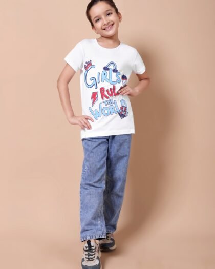 White Girls Dream Girls’ Printed T-Shirt