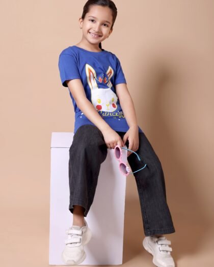 Royal Blue Princess Girls’ Printed T-Shirt