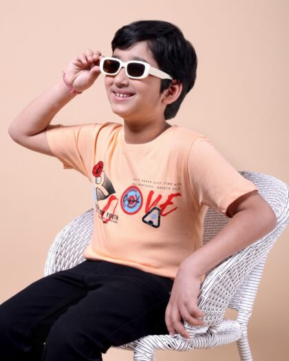 Peach Groove Boys’ Printed T-Shirt